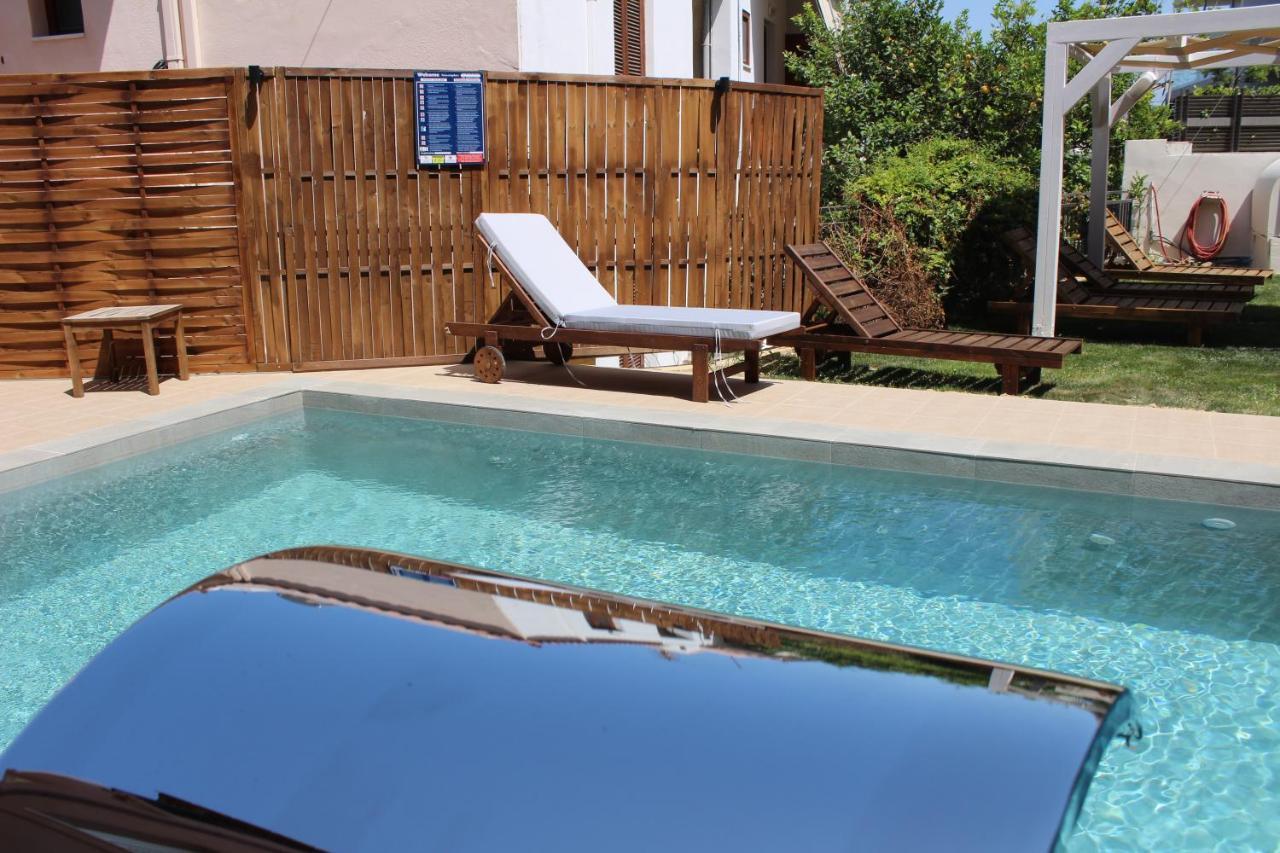 Mithos Premium Rooms Agia Marina Dış mekan fotoğraf